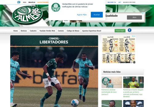 VerdaoWeb.com.br - Notícias do S.E. Palmeiras