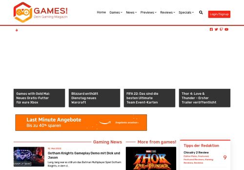 games! Dein Gaming-Magazin - Startseite