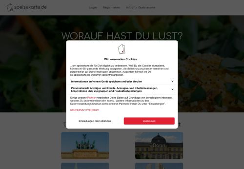 speisekarte.de - Restaurantführer mit Speisekarten und Preisen