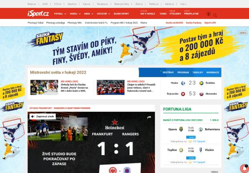 iSport.cz - Sportovní zprávy, výsledky, reportáže