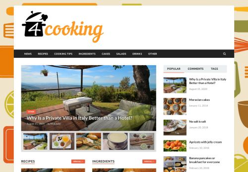 4cooking.org - Discover interesting recipes and articles about food