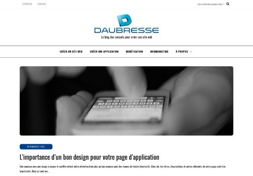 Daubresse - Le blog des conseils pour créer son site web