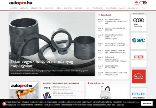 autopro.hu - A magyar gÃ©pjÃ¡rmÅ±gyÃ¡rtÃ³k Ã©s -beszÃ¡llÃ­tÃ³k honlapja
