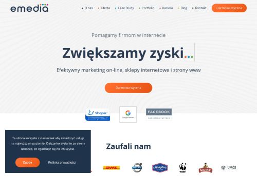 emedia - Agencja marketingu internetowego | Agencja SEO / SEM Warszawa, Lublin
