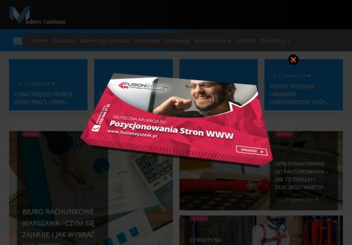 Portal informacyjno, biznesowo, lifestylowy - modernbusiness.com.pl