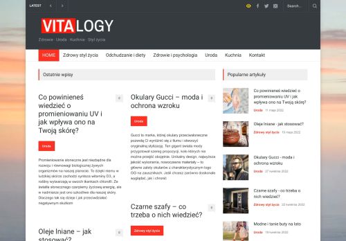 Vitalogy.pl - Zdrowie, Uroda, Kuchnia i Styl ?ycia | Porady i ciekawostki