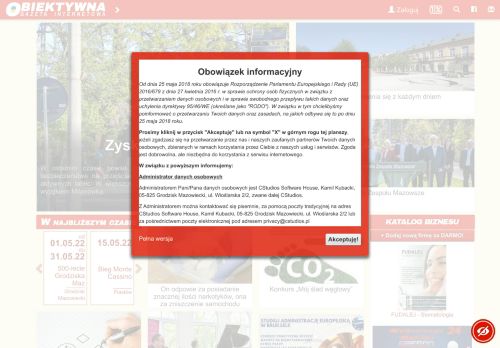 
	O! - Obiektywna Gazeta Internetowa powiatu grodziskiego i pruszkowskiego

