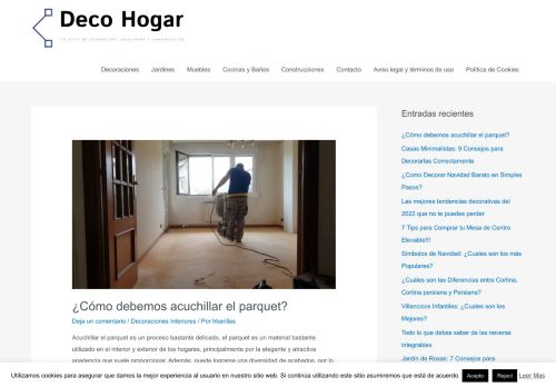 Deco Hogar - Sitio web que ofrece informacion sobre detalles y decoración de interiores y exteriores, jardines, en el hogar asi como manualidades en general