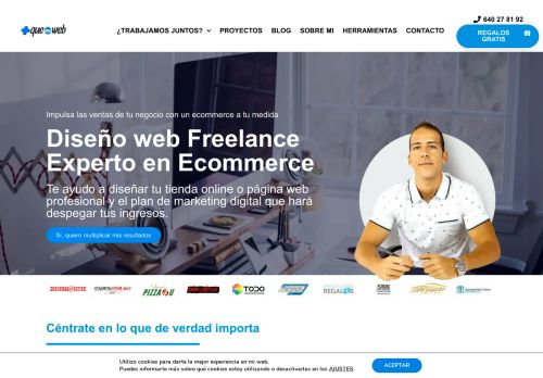 Diseño web Freelance Benidorm - Experto en PrestaShop y WP