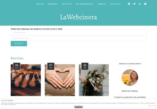 LaWebcinera | Recetas de Cocina sin etiquetas ni postureo