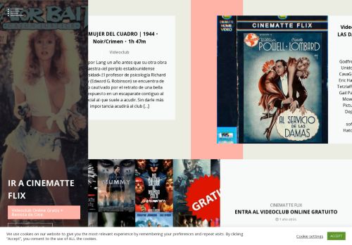 IR A CINEMATTE FLIX - Videoclub Online Gratis + Revista de Cine