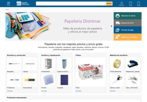 Distrimar.es - Papelería online líder en precio y servicio