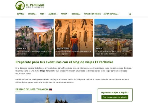 Blog De Viajes - Blog Turístico | EL PACHINKO