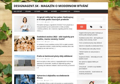 DesignAgent.sk - magazín o modernom bývání -