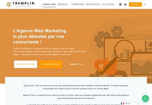 Agence Web Tremplin Numérique - meilleure agence digitale spécialisée