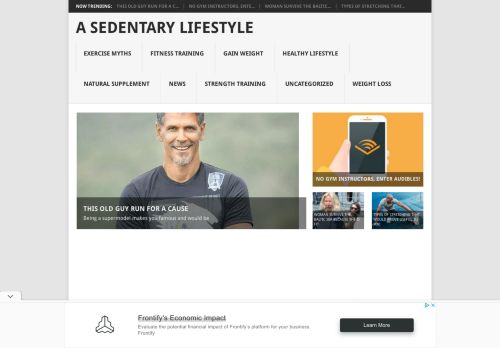 A Sedentary Lifestyle - Your guide to a healthy lifestyle