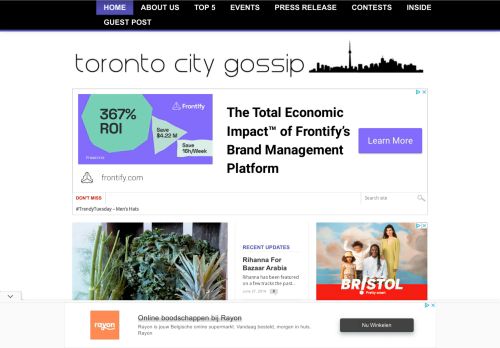 

Toronto City Gossip - The right way to gossip

