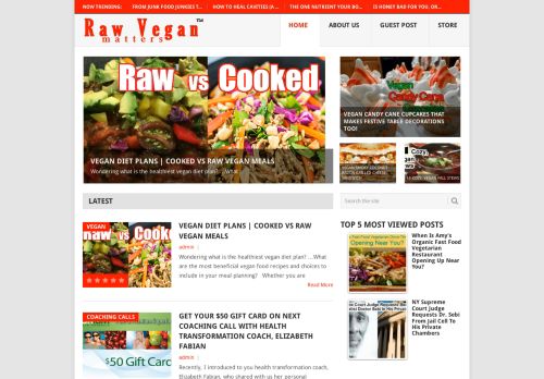 Raw Vegan Matters - Recipes, Diets & News About Veganism, Vegetarianism And Raw Food