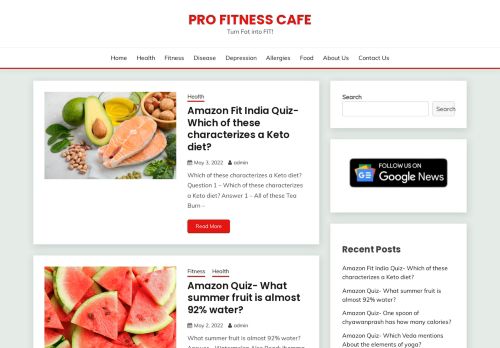 Pro Fitness Cafe - Turn Fat into FIT!
