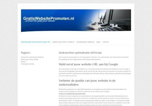 Gratiswebsitepromoten.nl – Promoot hier je website