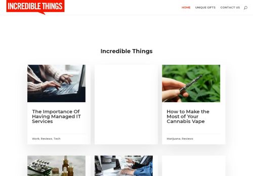 Homepage | Incredible Things