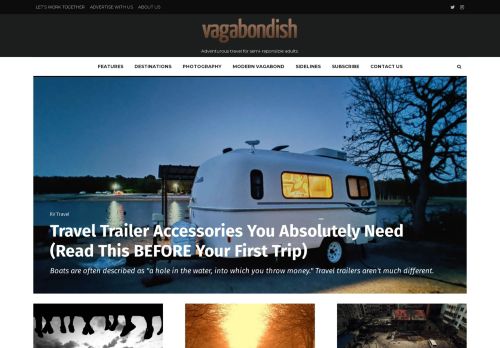 Adventurous travel for semi-responsible adults — Vagabondish