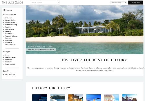 The Luxe Guide: The Online Luxury Platform
