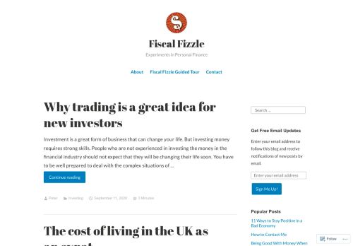 Fiscal Fizzle – Experiments in Personal Finance