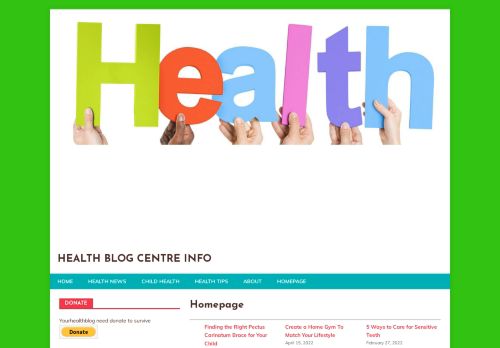 Homepage - Health Blog Centre Info