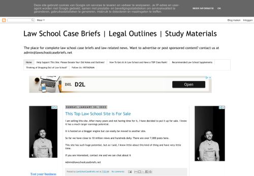 Law School Case Briefs | Legal Outlines | Study Materials
