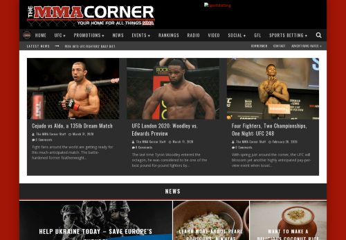 The MMA Corner - Your Home For All Things MMA