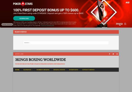 3Kings Boxing WorldWide - YOUR SOURCE FOR PURE UNADULTERATED BOXING INFORMATION