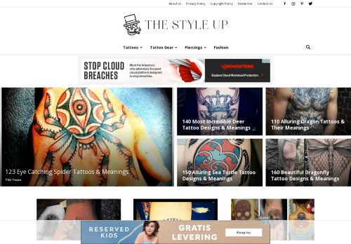 The Style Up - Tattoo and Body Art Website
