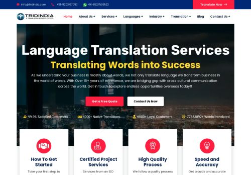 Language Translation Services India Delhi, Certified Translation Company – Tridindia
