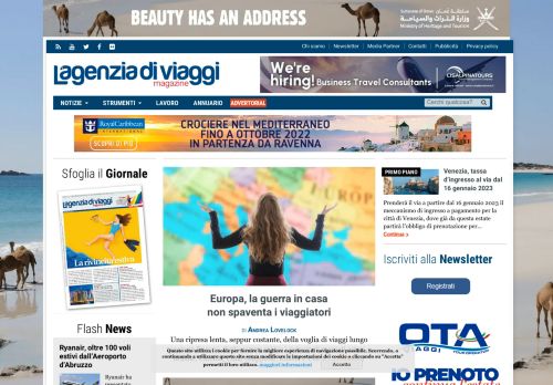 
			www.lagenziadiviaggi.it | Network multimediale di informazione turistica		
