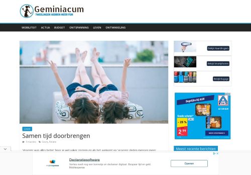 Geminiacum - De leukste blog van en voor Tweelingen!