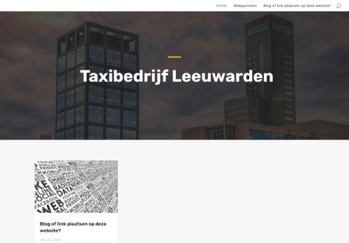 Taxibedrijf Leeuwarden – Alles over vervoer en innovatie!