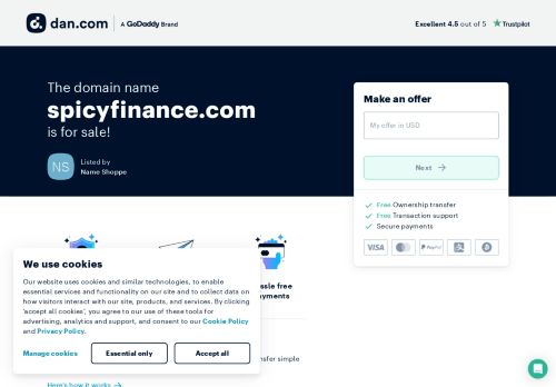 The domain name spicyfinance.com is for sale | Dan.com