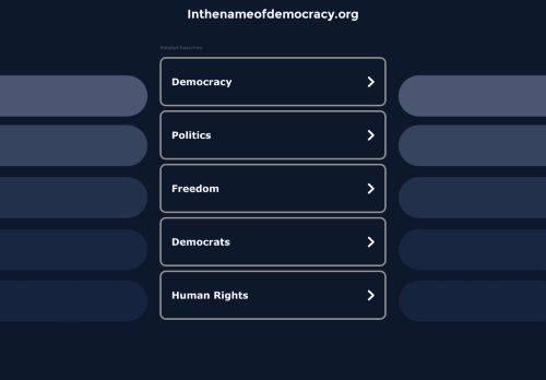 inthenameofdemocracy.org - This website is for sale! - inthenameofdemocracy Resources and Information.