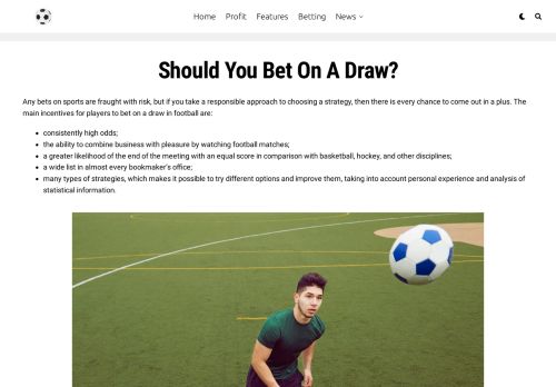 Betting on a draw in football, types of strategies and tips