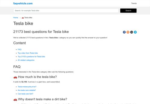 Â«Tesla BikeÂ» ð??? Questions And Answers By Â«Tesla BikeÂ»