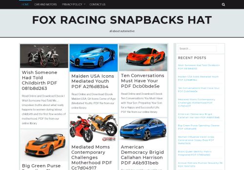 Fox Racing Snapbacks Hat – all about automotive