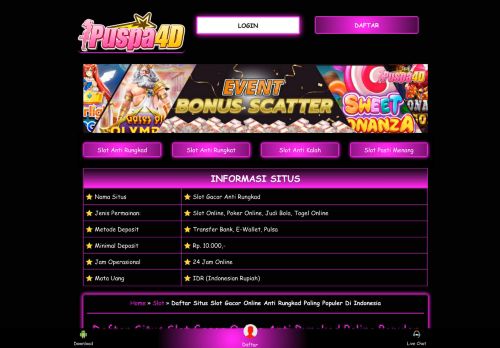 Daftar Situs Slot Gacor Online Anti Rungkad Paling Populer Di Indonesia
