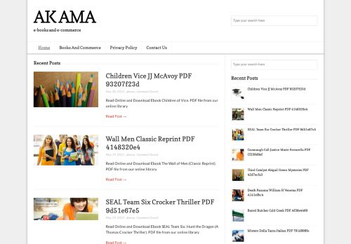 AK AMA – e-books and e-commerce