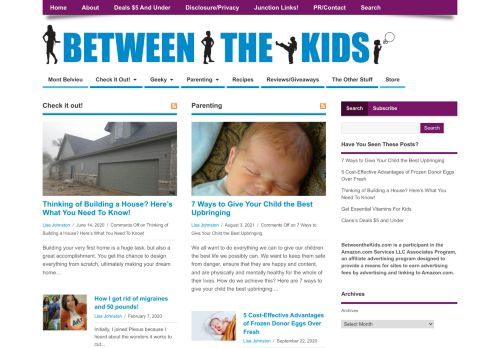 Between The Kids | geeky things from toddlers to teens