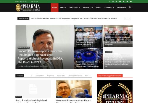 Home - The Pharma Times | Pharma & Health Care News Portal