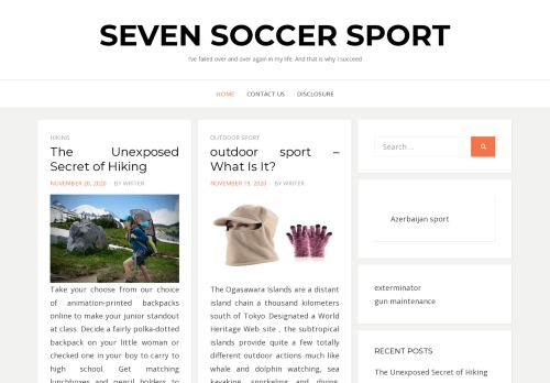 Seven Soccer Sport – I’ve failed over and over again in my life. And that is why I succeed