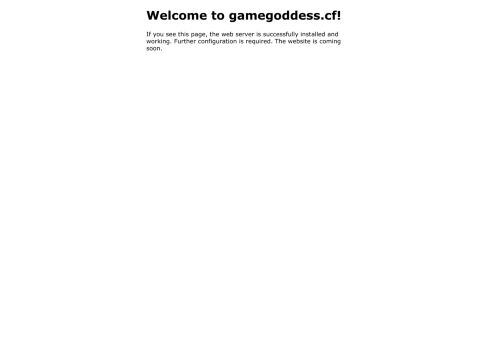 Welcome to gamegoddess.cf!