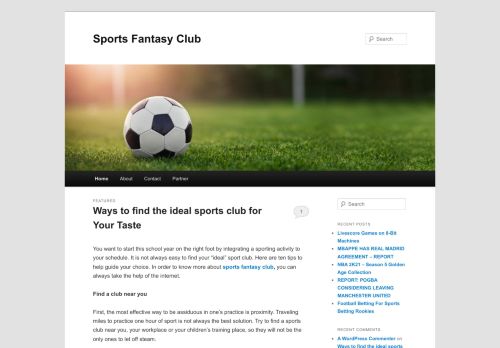 
Sports Fantasy Club	