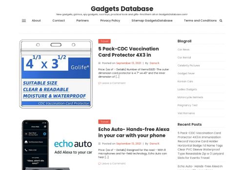 Gadgets Database – New gadgets, gizmos, spy gadgets, cool toys, practical tools and gifts- Find them all on GadgetsDatabase.com!